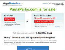 Tablet Screenshot of paulaparks.com